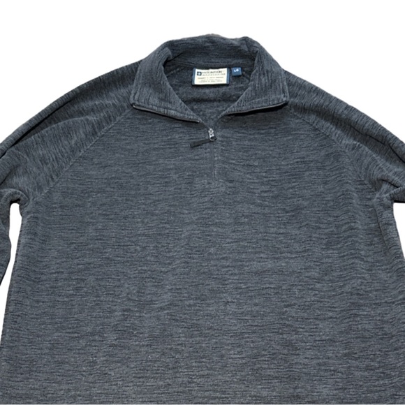 MOUNTAIN WAREHOUSE men's blue fleece 1/4 zip pullover sweater, size large. - Picture 3 of 5